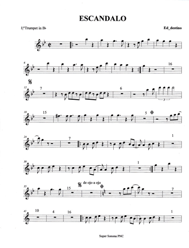 La imagen puede contener una previsualizacion de una partitura